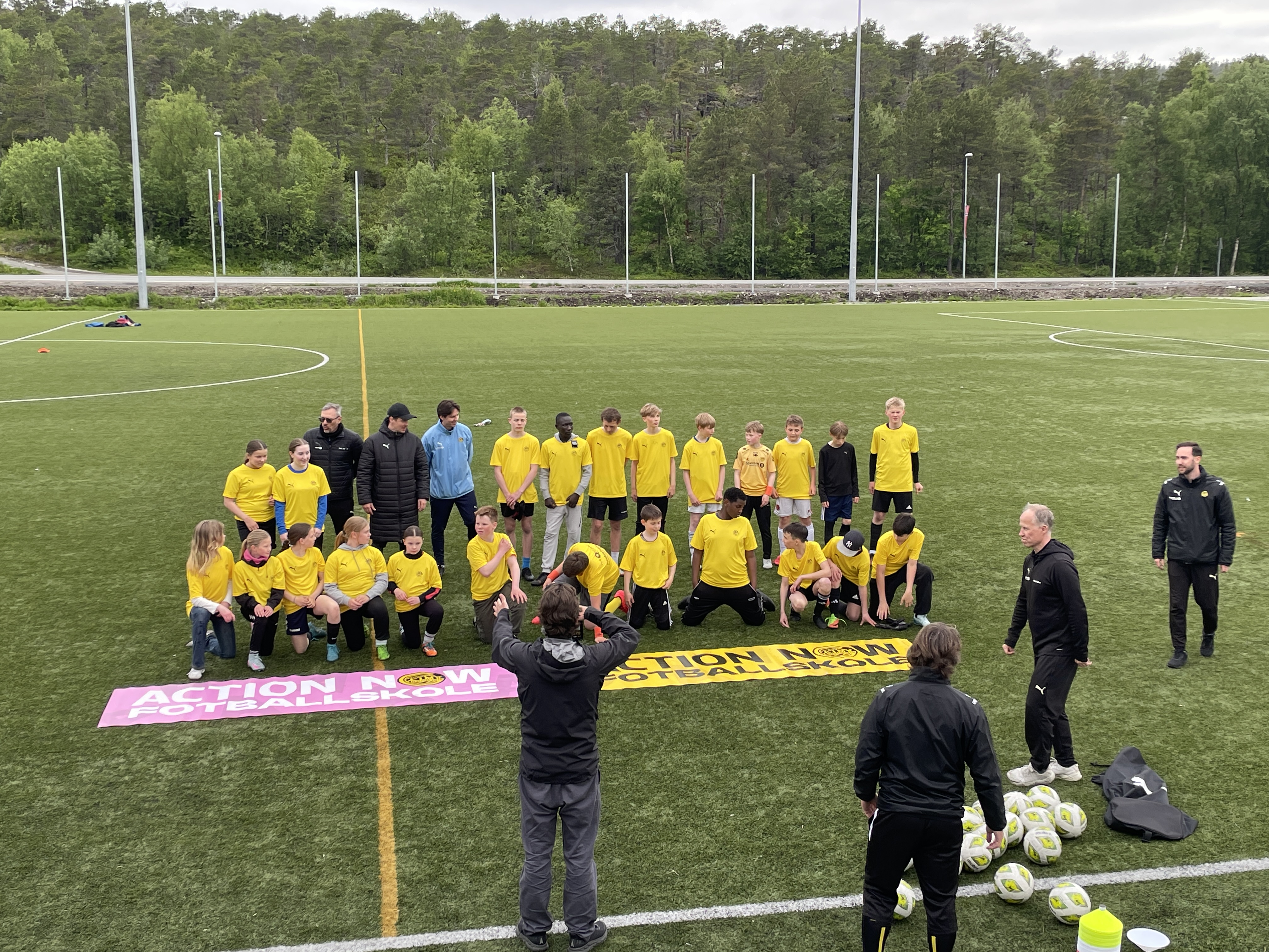 Fotballskole på Drag